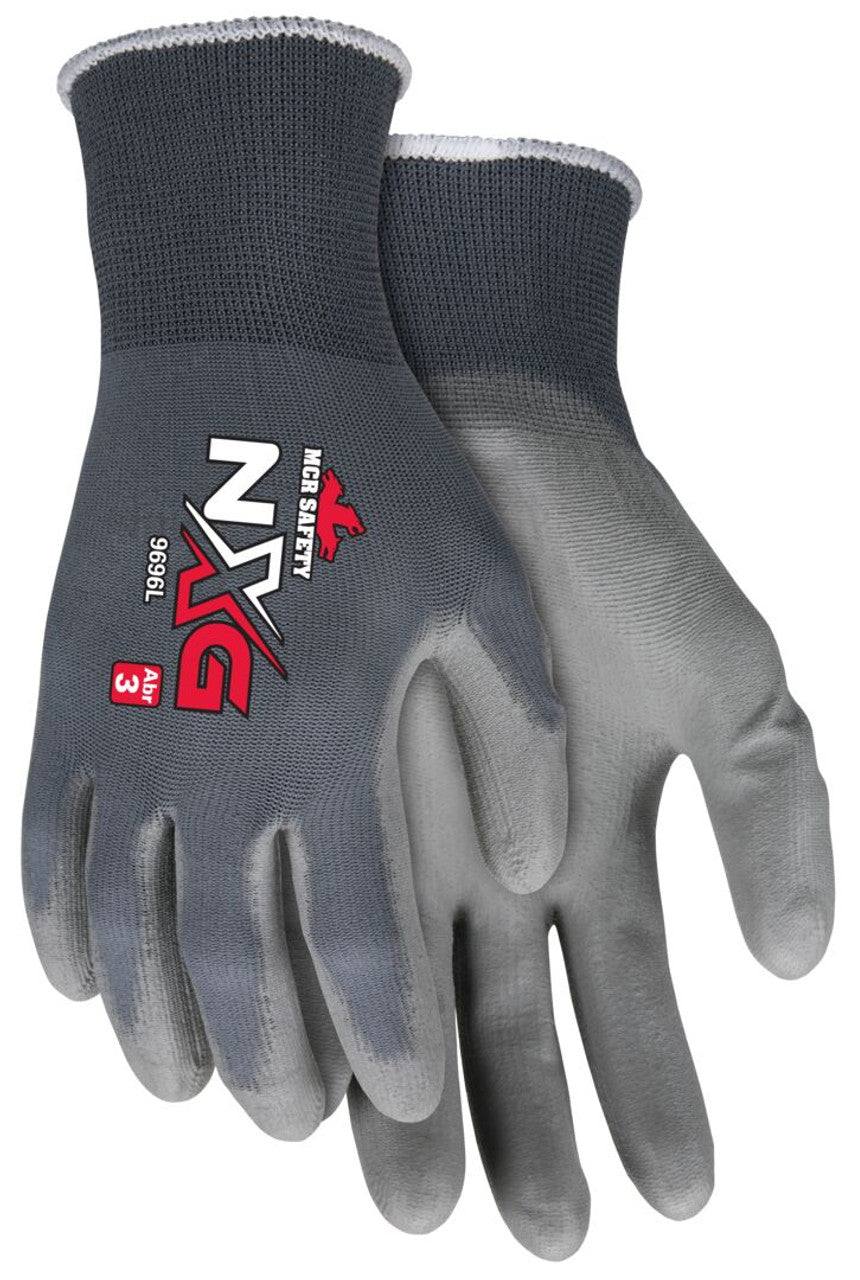 MCR Safety NXG­® - 13 Gauge - Gray Nylon Shell - Gray PU Coated Palm - Vending Packaged - Case of 96