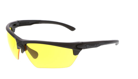 MCR Dominator® DM3 Safety Glasses - Amber Lens - MAX6 Anti-Fog Coating - Box of 12 - Part# T12314P