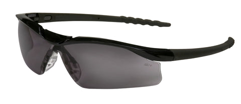 MCR DL1 Series Safety Glasses - Gray Lens/Black Frame - Duramass Hard Coating - Box of 12 - Part# DL112