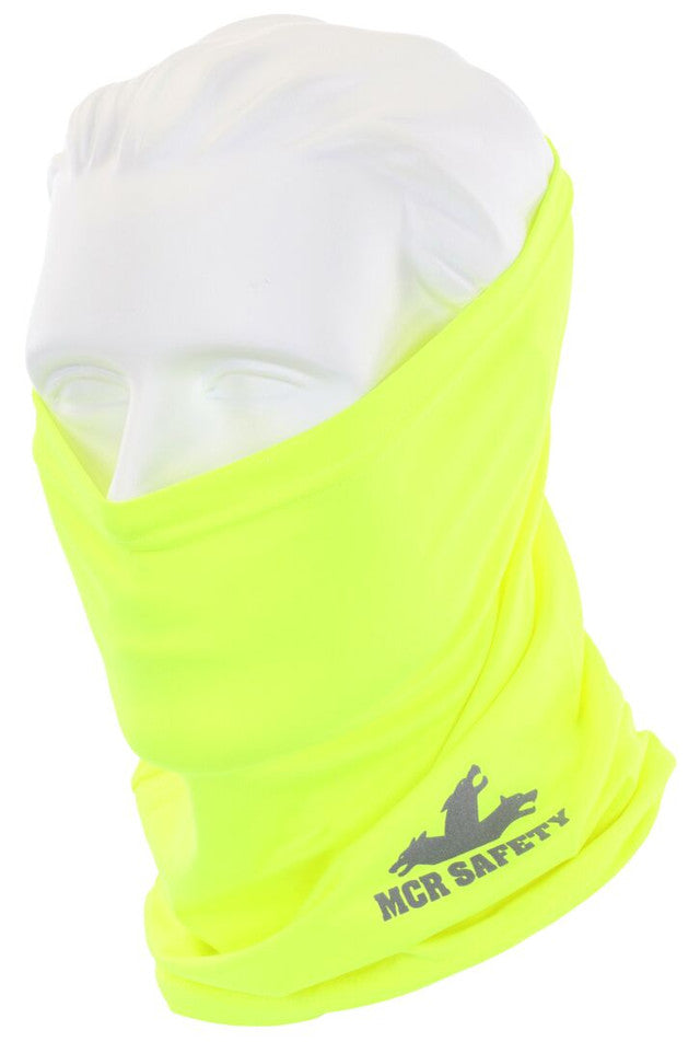 MCR Safety Cooling Gear - Hi-Visibility Cooling Neck Gaiter - Lightweight Stretch Polyester Spandex Fabric - Part# CGNG8