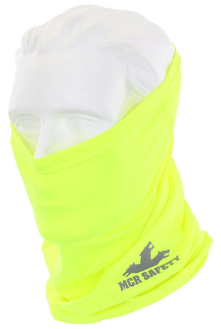 MCR Safety Cooling Gear - Hi-Visibility Cooling Neck Gaiter - Lightweight Stretch Polyester Spandex Fabric - Part# CGNG8
