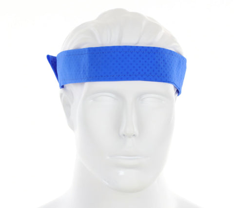 MCR Safety Cooling Products - 1 Piece Blue Cooling Bandana - Lightweight PVA Fabric - Machine Washable - Measures 30.3 x 1.7 Inches - Part# CGBD03