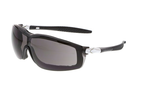MCR RT1 Series - Foam Lined Safety Glasses - Gray Lens - UV-AF Anti-Fog Coating - Box of 12 - Part# RT112AF