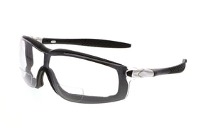 MCR RT1 Series - Foam Lined Safety Glasses - 2.0 Magnifier - Clear Lens - UV-AF Anti-Fog Coating - Box of 12 - Part# RTH20AF