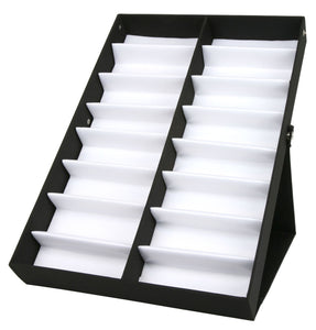 MCR Black Eyewear Display Case - Holds 16 Pair Average Size Safety Glasses Part# ESC16