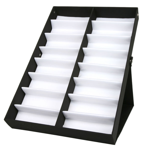 MCR Black Eyewear Display Case - Holds 16 Pair Average Size Safety Glasses Part# ESC16