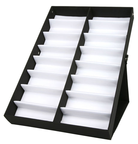 MCR Black Eyewear Display Case - Holds 16 Pair Average Size Safety Glasses Part# ESC16
