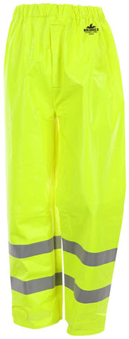 MCR Big Jake® 2 Rainwear -PVC / Meta-Aramid Fabric Flame Resistant Elastic Waist Pants - ANSI 107 Class E High Visibility Standard - Arc Rating ATPV 11 cal / cm² - ASTM F903 Tested