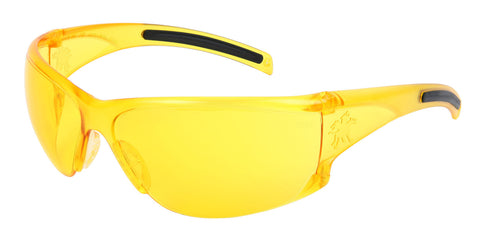 MCR Hulk® HK1 Series Safety Glasses - Amber Lens - Duramass Hard Coating - Box of 12 - Part# HK114