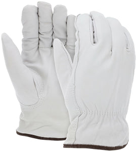 MCR Leather Driver Insulated Work Gloves Select Grade Grain Goatskin Thermosock® Lined Keystone Thumb Lined with 40-gram Thermosock® - Box of 12