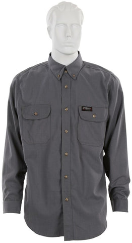 MCR Summit Breeze® Flame Resistant (FR) Shirt - Gray 5.5-ounce Inherent Blend Material
