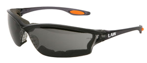 MCR Law® LW3 Series - Foam Lined Safety Glasses - Gray Lens - UV-AF anti-fog coating - Part# LW312AF