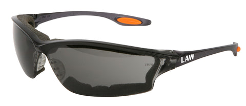 MCR Law® LW3 Series - Foam Lined Safety Glasses - Gray Lens - UV-AF anti-fog coating - Part# LW312AF