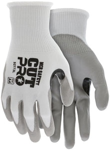 MCR Safety CutPro® - 15 Gauge HyperMax® HPPE Shell - Cut, Abrasion, and Puncture Resistant - Polyurethane (PU) Coated Palm and Fingertips - Reinforced Thumb Crotch - Box of 12