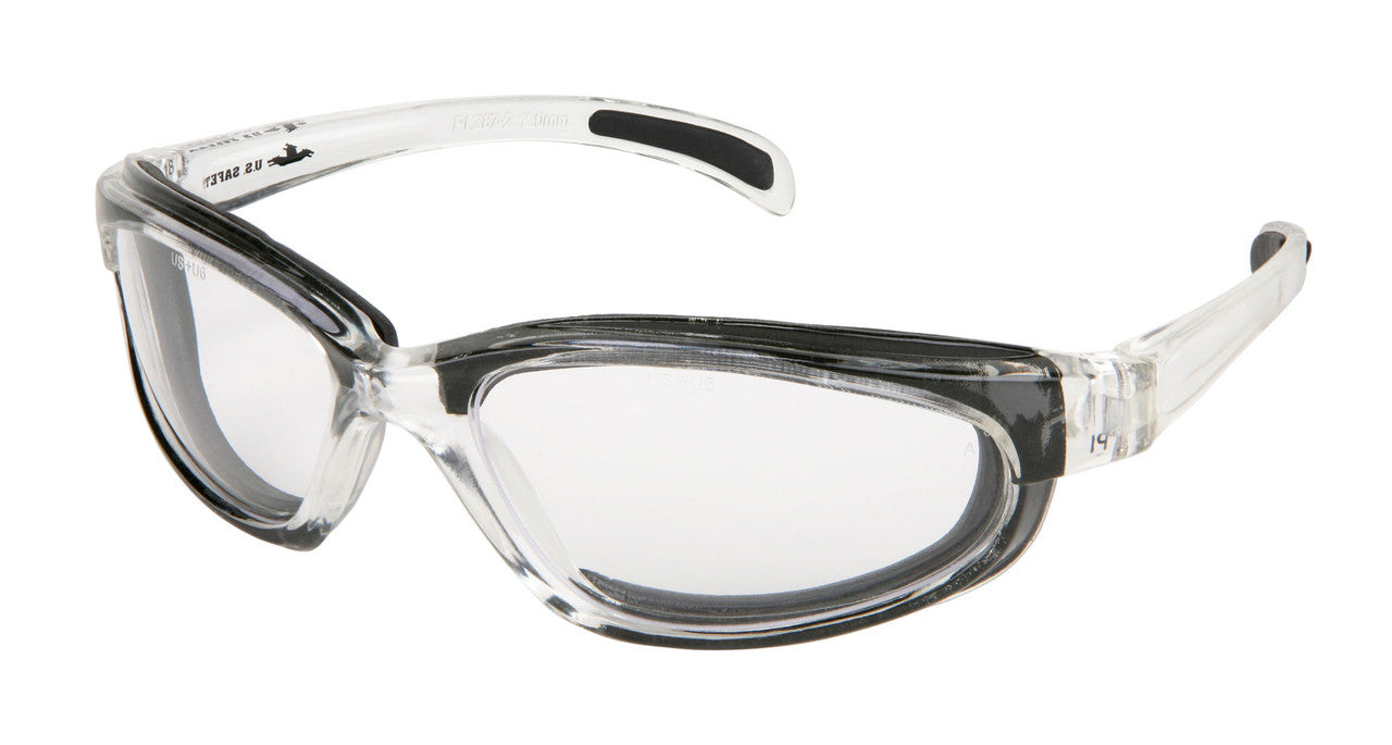 MCR PN1 Series Safety Glasses - Clear Lens - Clear Frame - Anti-Fog Coating - Box of 12 - Part# PN112AF (Copy)