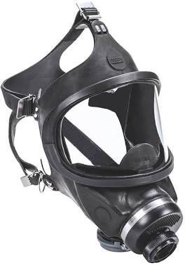 MSA Ultravue Facepiece, silicone, Black