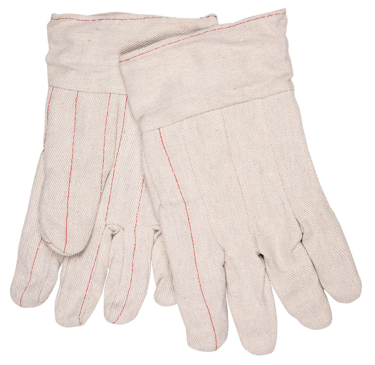 MCR Double Palm Work Gloves - 18 Ounce Fabric - 60% Cotton 40% Polyester - Clute Pattern with Straight Thumb - 2.5 Inch Band Top - Good for Applications Requiring Low Heat Protection - Box of 12