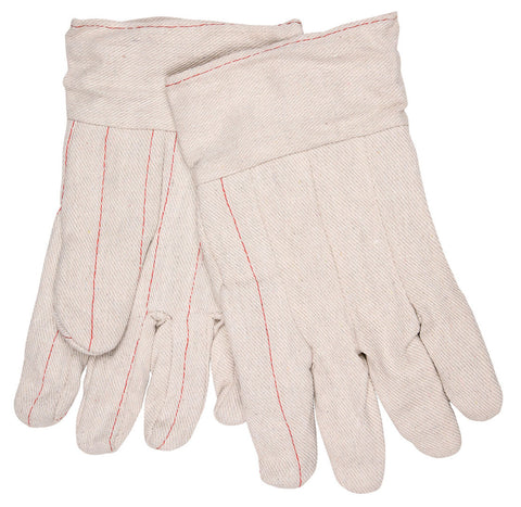 MCR Double Palm Work Gloves - 18 Ounce Fabric - 60% Cotton 40% Polyester - Clute Pattern with Straight Thumb - 2.5 Inch Band Top - Good for Applications Requiring Low Heat Protection - Box of 12