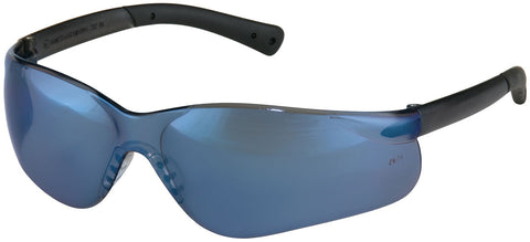 MCR BK3 - BearKat® BK3 Series Safety - Glasses with Single Lens Design - Blue Mirror Lens - Duramass Hard Coating - Box of 12 - Part# BK318