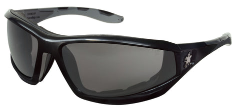 MCR Swagger® RP2 Series - Black Safety Glasses - Gray Lens - MAX6 Anti-Fog Coating - Box of 12 - Part# RP212PF