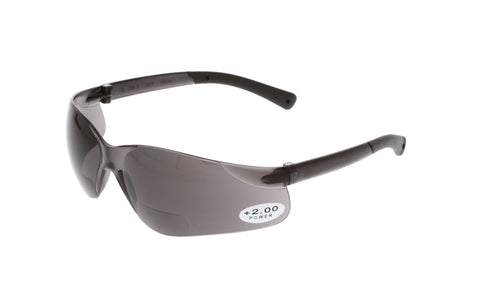 MCR BK1 - BearKat® BK1 Series - Single Lens Design - 2.0 Magnifier - Gray Lens - Duramass Hard Coating - Box of 12 Part# BKH20G