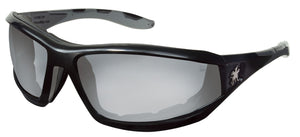 MCR Swagger® RP2 Series - Black Safety Glasses - I/O Clear Mirror Lens - UV-AF Anti-Fog Coating - Box of 12 - Part# RP219AF
