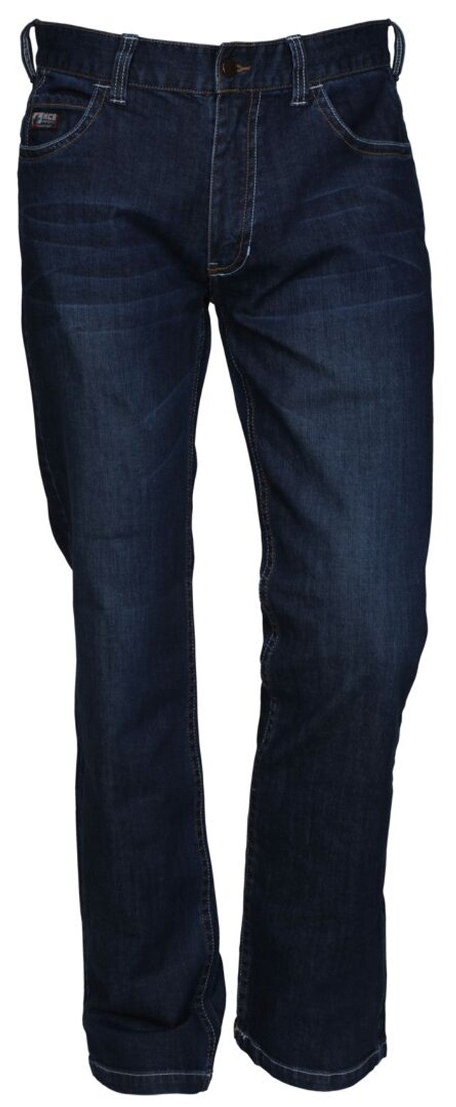 MCR Safety FR Gear - Vintage Flame Resistant FR Jeans - Light Weight and Stretchable Material - Blue Denim Cotton and Spandex Fabric - FR Jeans Meet NFPA 70E and 2112 Requirements