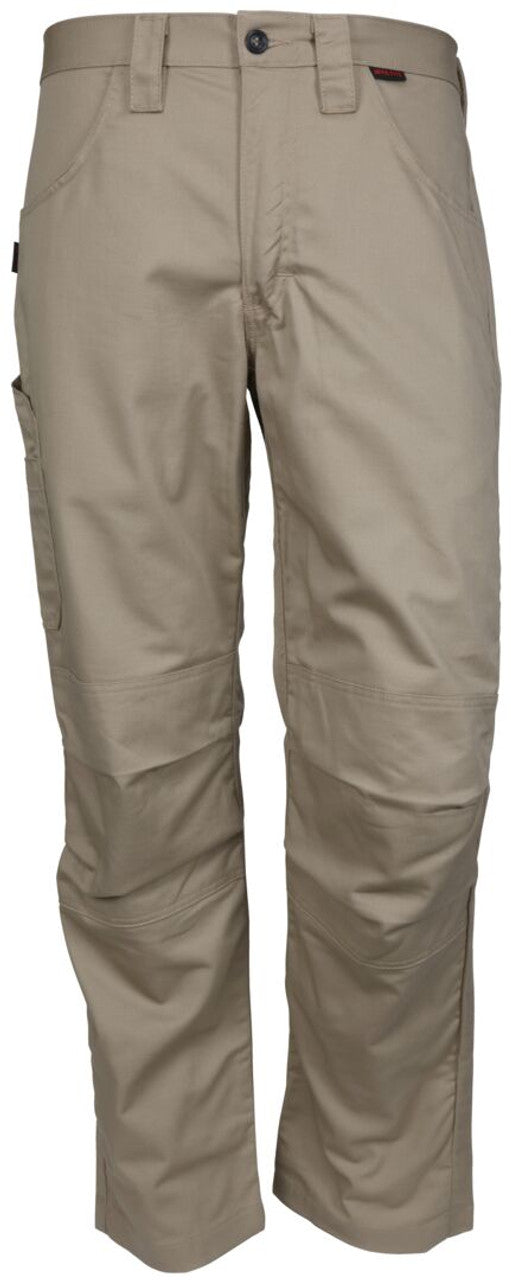 MCR Safety FR Gear - Flame Resistant FR Tan Work Pants - 7 oz. 88% Cotton and 12% Nylon Twill Fabric - CAT2 / ATPV 8.6 cal/cm²