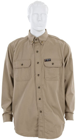 MCR Summit Breeze® Flame Resistant (FR) Shirt - Tan 7-ounce 100% Cotton Material