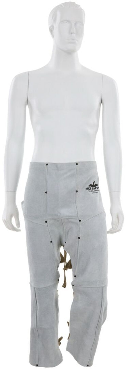 MCR Safety Welding Gear - Leather Welding Apparel - Premium A Grade Leather - Welding Chaps - 38 Inches Long - Part# 38600MW