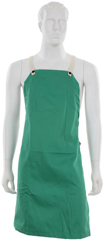 MCR Safety Welding Gear - Green Cotton Welding Apron - 9 Ounce Green Finish Cotton - 24 Inch x 36 Inch Length - Limited Flammability Treated Cotton - Part# 39136
