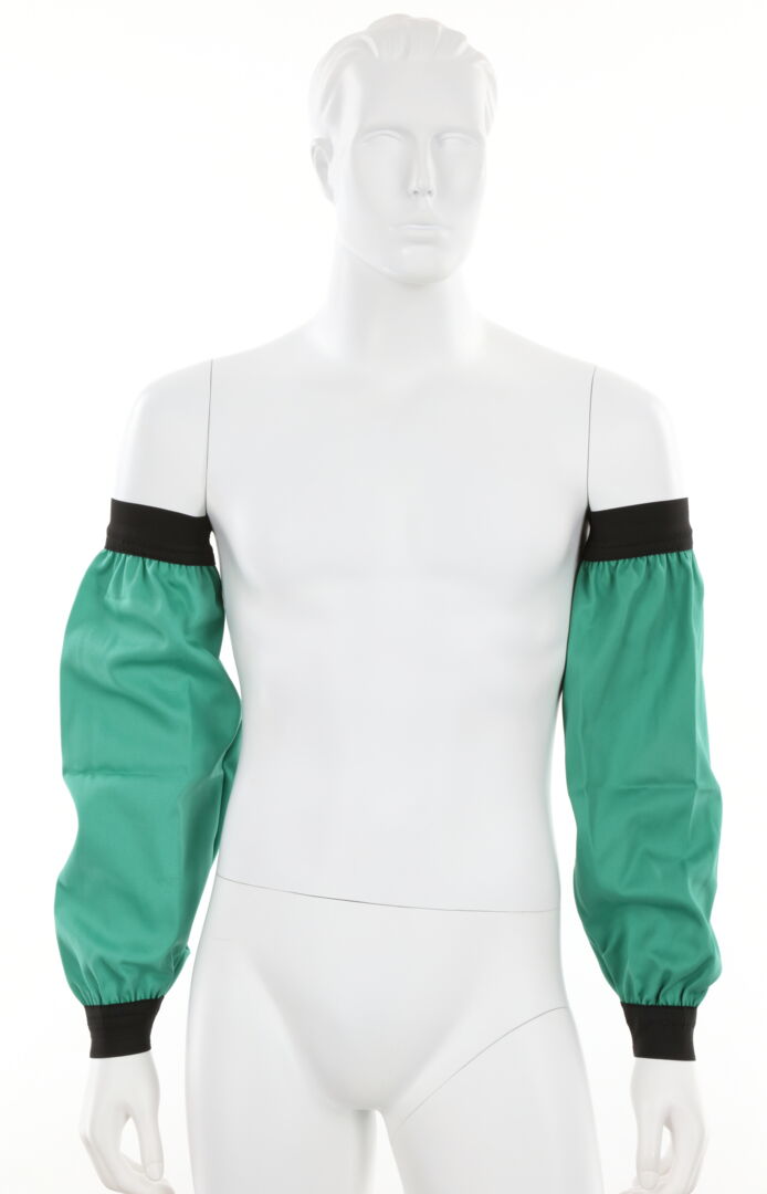 MCR Safety Welding Gear - 9 Ounce Green Sateen Finish Cotton - 18 Inch Sleeves with Elastic Wrist - Limited Flammability Treated Cotton - Part# 39418