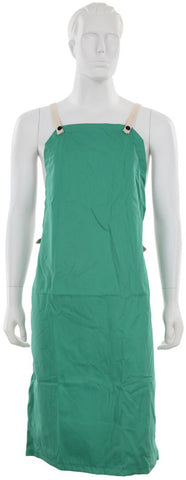 MCR Safety Welding Gear - Green Cotton Welding Apron - 9 Ounce Green Finish Cotton - 24 Inch Width x 42 Inch Length - Limited Flammability Treated Cotton - Part# 39142