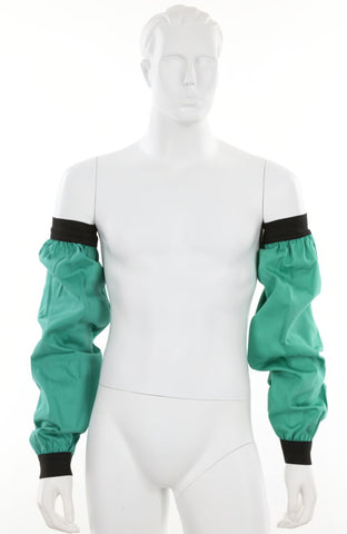 MCR Safety Welding Gear - 9 Ounce Green Sateen Finish Cotton - 23 Inch Sleeves with Elastic Wrist - Limited Flammability Treated Cotton - Part# 39423