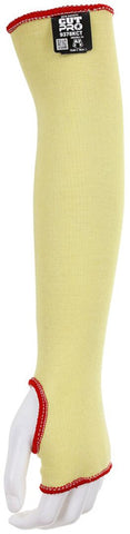 MCR Safety CutPro® - Kevlar® Exterior with Cotton Interior - Cut Resistant Sleeves with Thumb Slot - 18-Inches x 3¼-Inches - Made with DuPont™ Kevlar® - Box of 10 - Part# 9378KCT
