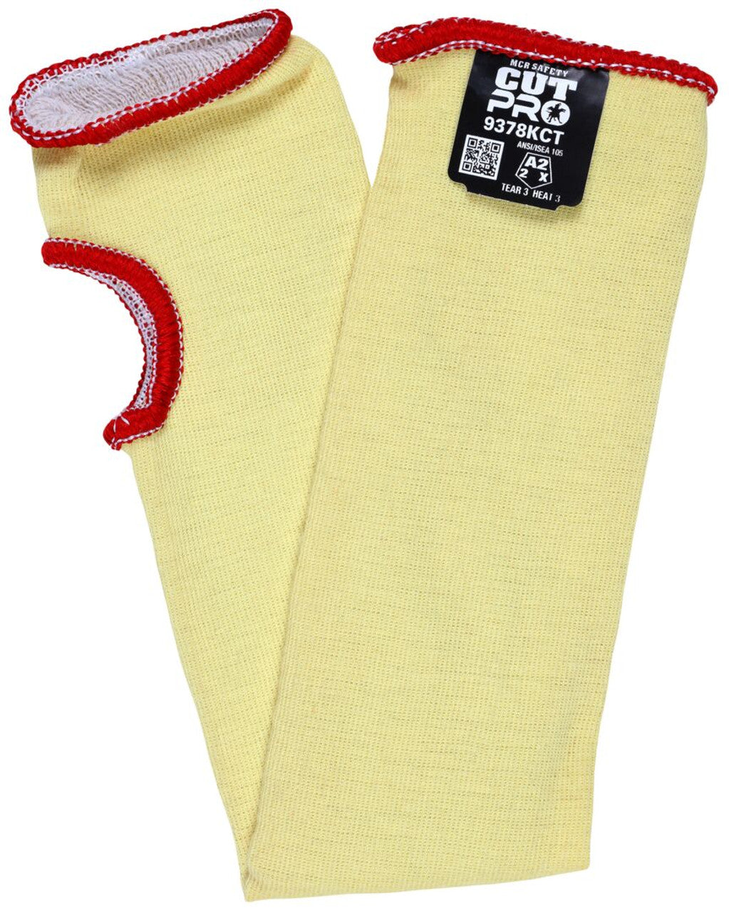 MCR Safety CutPro® - Kevlar® Exterior with Cotton Interior - Cut Resistant Sleeves with Thumb Slot - 18 Inches x 3¼ Inches - Vending Packaged - Case of 120 - Part# VP9378KCT