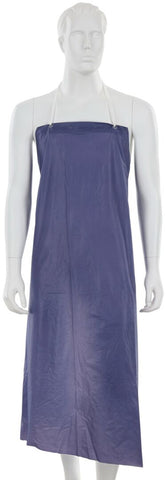 MCR Blue Vinyl Apron - 6 mil Thickness - 35 Inch Width x 45 Inch Length - Raw Edges - Box of 12 - Part# O63R4