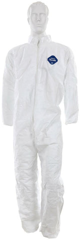 MCR DuPont™ Tyvek® Coverall - Collared Neck - Zipper Front Closure - Elastic Sleeves and Ankles - Case of 25