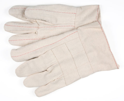 MCR Hot Mill Work Gloves - 28 Ounce Heavy Weight Fabric - 2 .5 Inch Band Top - Knuckle Strap - Heat Resistant Cotton Work Gloves - Box of 12