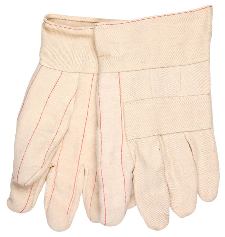 MCR Hot Mill Work Gloves - 32 Ounce Heavyweight Fabric - Burlap Lined - 2.5 Inch Band Top - Knuckle Strap - 100% Cotton Canvas - Box of 12