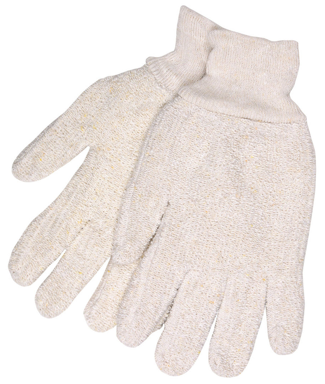 MCR Terrycloth Work Gloves - 18-Ounce Regular Weight - Loop Out Fabric - Seamless and Reversible - Comfortable Knit Wrist - Box of 12