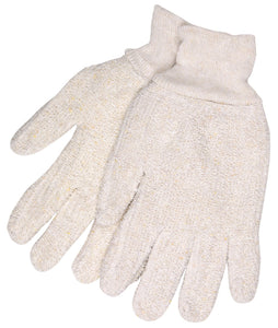 MCR Terrycloth Work Gloves - 18-Ounce Regular Weight - Loop Out Fabric - Seamless and Reversible - Comfortable Knit Wrist - Box of 12