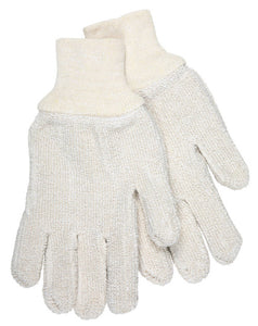 MCR Terrycloth Work Gloves - 24 Ounce Heavyweight Loop-Out Fabric - Seamless and Reversible - Comfortable Knit Wrist - Box of 12