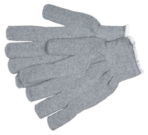 MCR Gray Terrycloth Work Gloves - 16 Ounce Regular Weight - Loop-in Fabric - Seamless and Reversible - Box of 12
