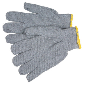 MCR Gray Terrycloth Work Gloves - 16 Ounce Regular Weight Loop-In Fabric - Seamless and Reversible - Box of 12