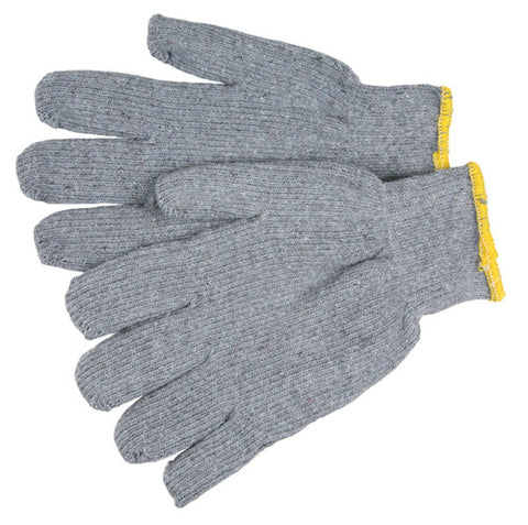 MCR Gray Terrycloth Work Gloves - 16 Ounce Regular Weight Loop-In Fabric - Seamless and Reversible - Box of 12
