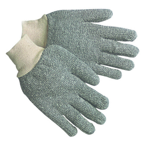 MCR Gray Terrycloth Work Gloves - 22 Ounce Regular Weight - Loop-Out Fabric - Seamless and Reversible - Box of 12