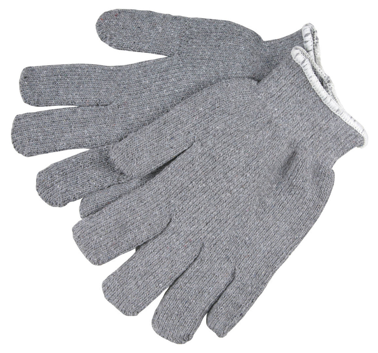 MCR Gray Terrycloth Work Gloves - 14 Ounce Light Weight Loop-in Fabric - Seamless and Reversible - Box of 12