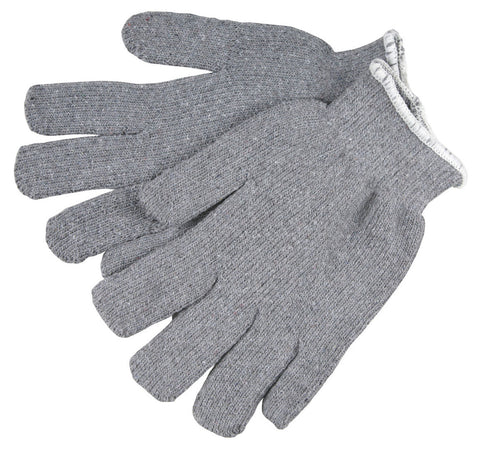MCR Gray Terrycloth Work Gloves - 14 Ounce Light Weight Loop-in Fabric - Seamless and Reversible - Box of 12