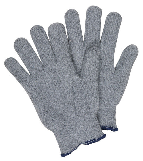 MCR Gray Terrycloth Work Gloves - 14 Ounce Regular Weight Loop-out Fabric - Seamless and Reversible - Box of 12